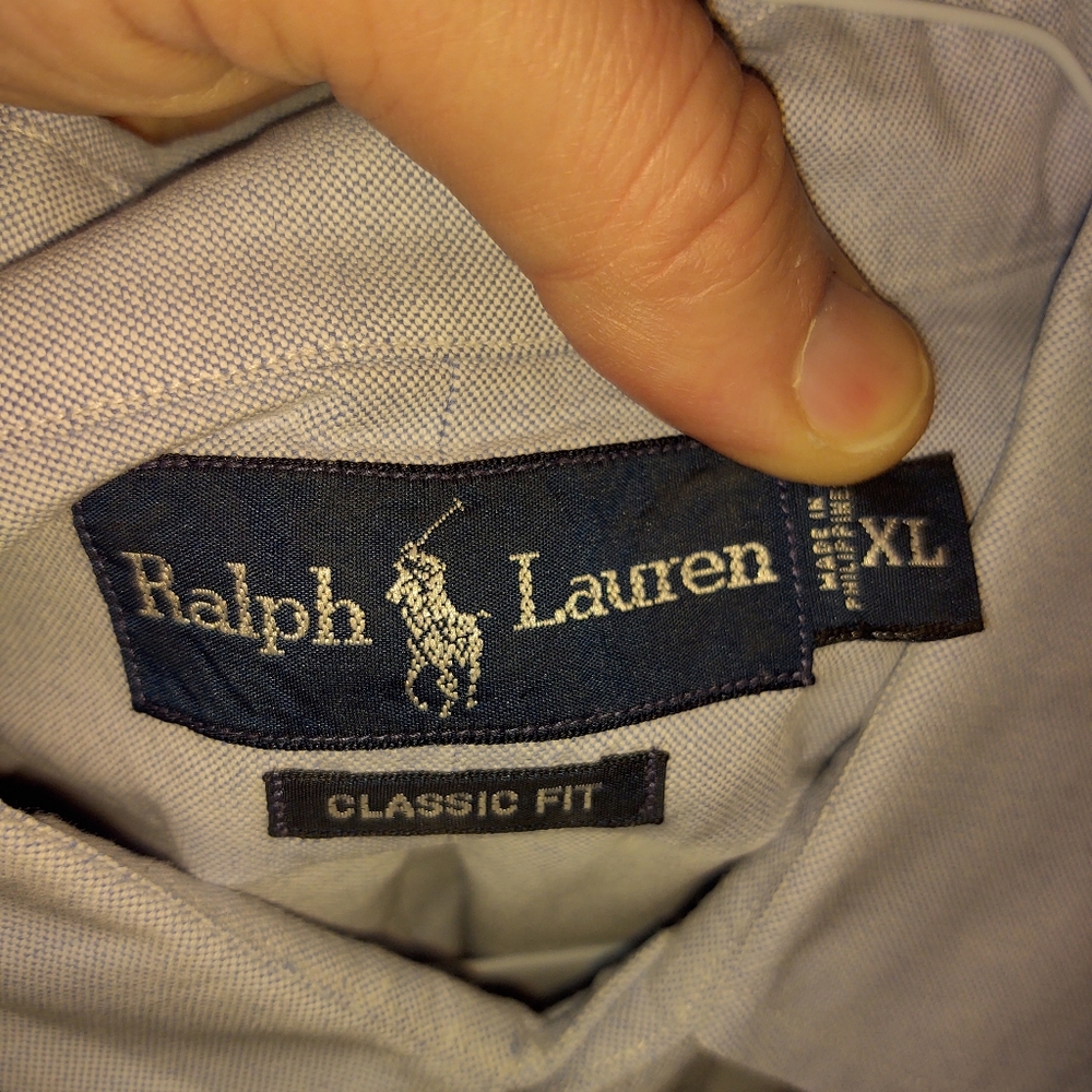 Mens Blue Polo W/ Pocket